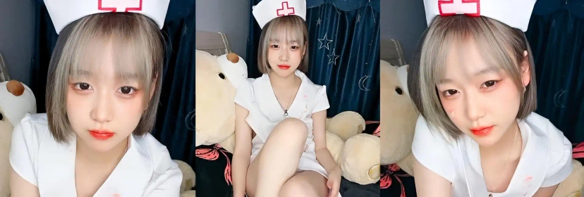 清纯系天花板 全套护士情趣装没穿内裤 张开双腿自摸粉穴 揉捏贫乳小奶子 非常粉嫩很是诱惑！