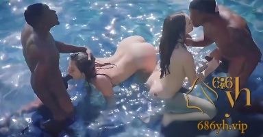 欧美性感女优Lana与闺蜜LeahGotti 分享强壮黑人男友 4P群交淫乱狂欢 2