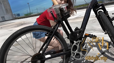 AV解说 小仓由菜 超变态玩法 魔改自慰自行车 大街上直接边骑边抽插到高潮 2