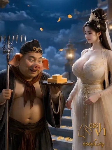 AI成人短剧 八戒和嫦娥 完整版 天蓬元帅强上月宫仙子 广寒宫变欲望天堂！ 3
